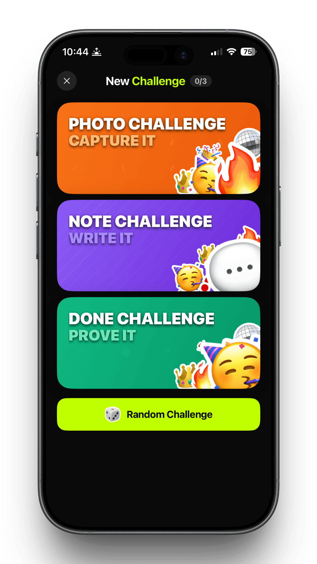 Envía y recibe retos